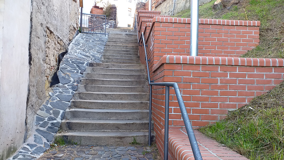 Schodiště ulice Vodkova MB